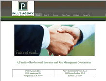 Tablet Screenshot of paulsagency.com